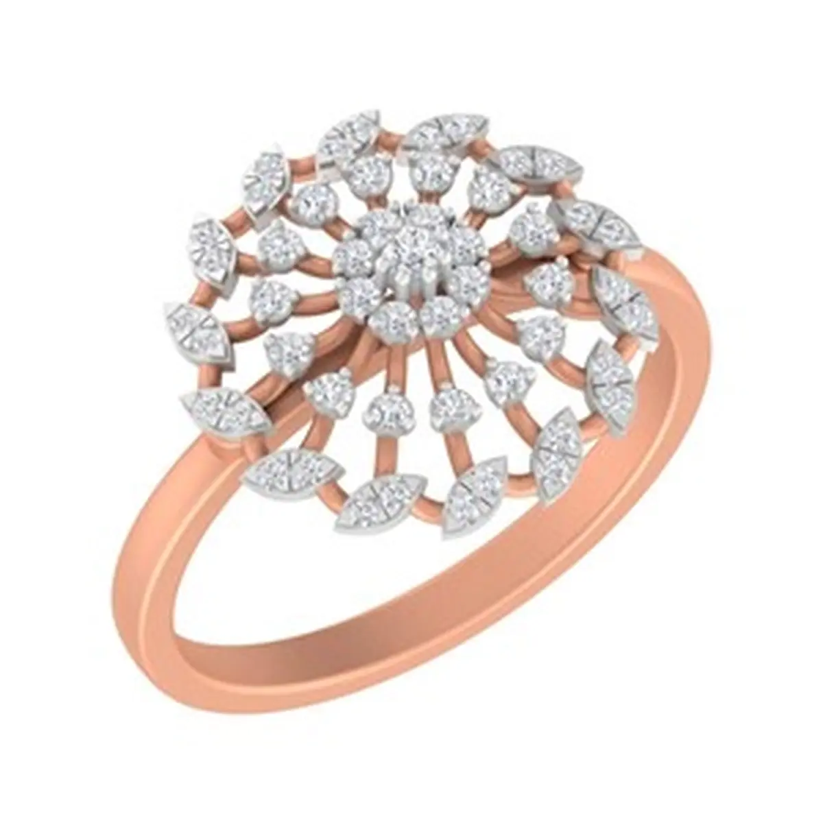 Round Diamond Ladies Ring 
