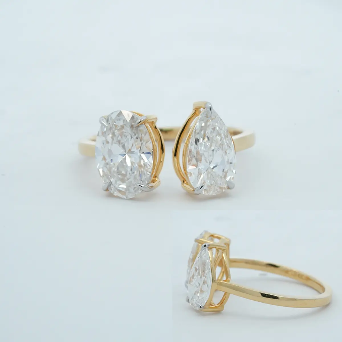 Oval & Pear Fashion Ring 