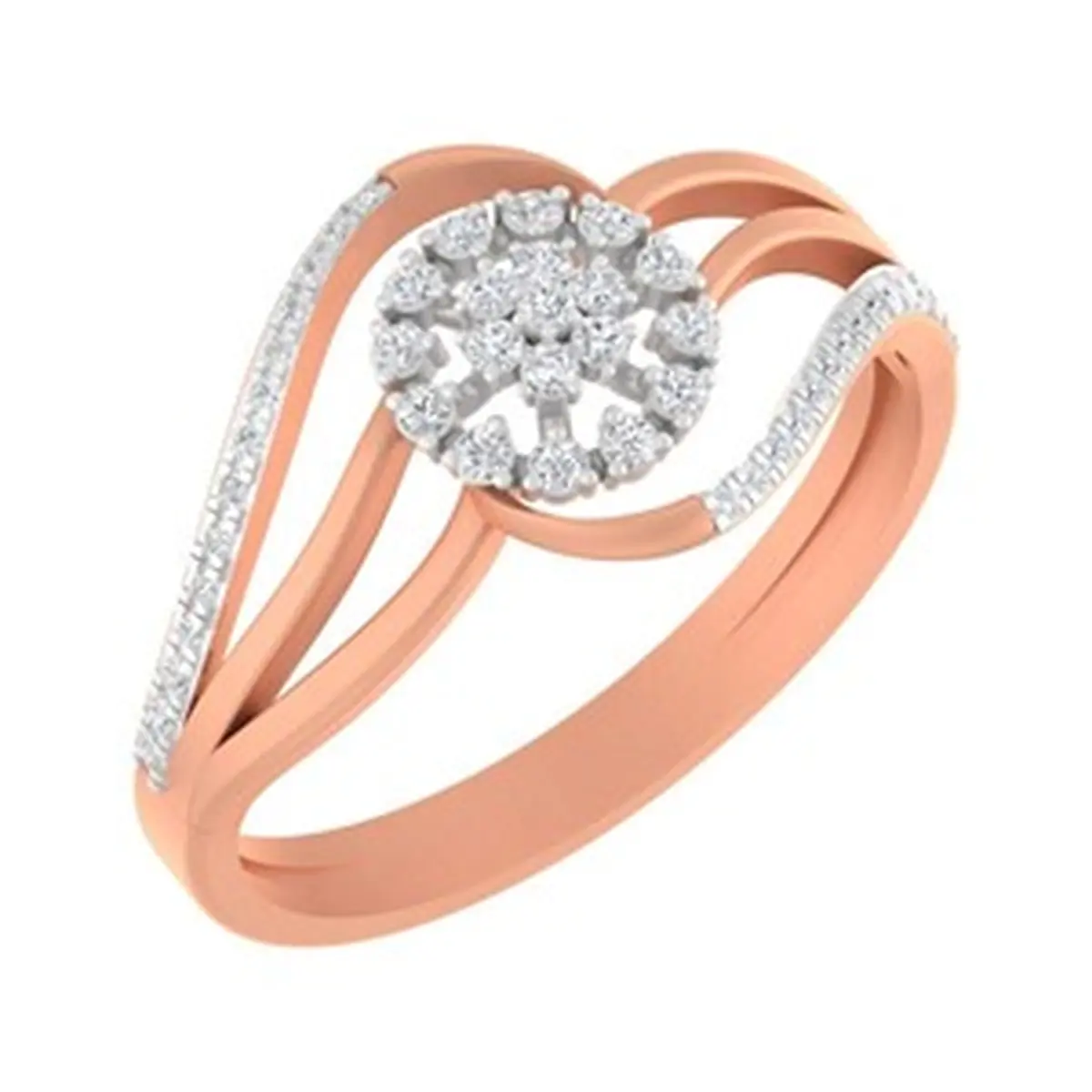 Round Diamond Ladies Ring 