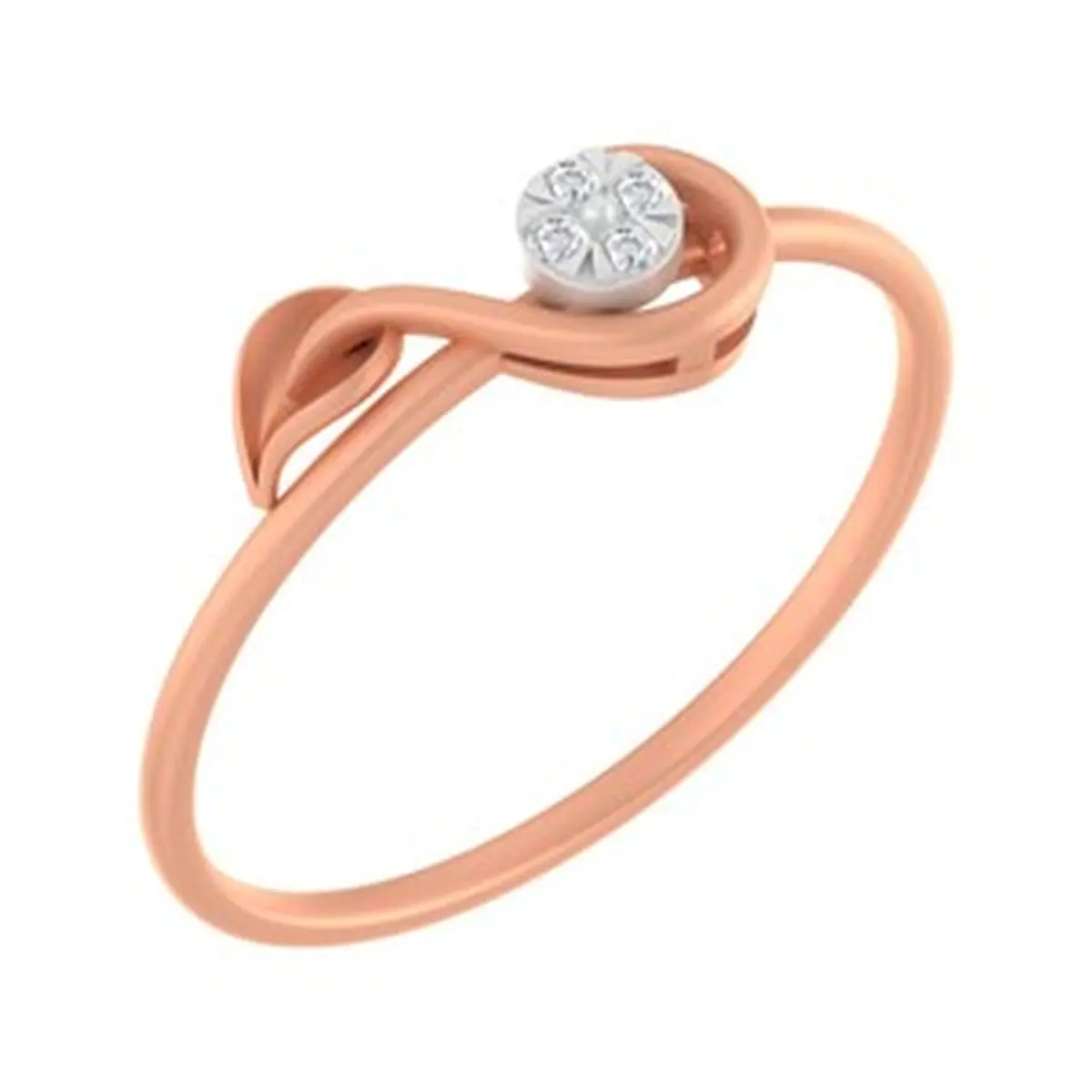 Round Diamod Ladies Ring 