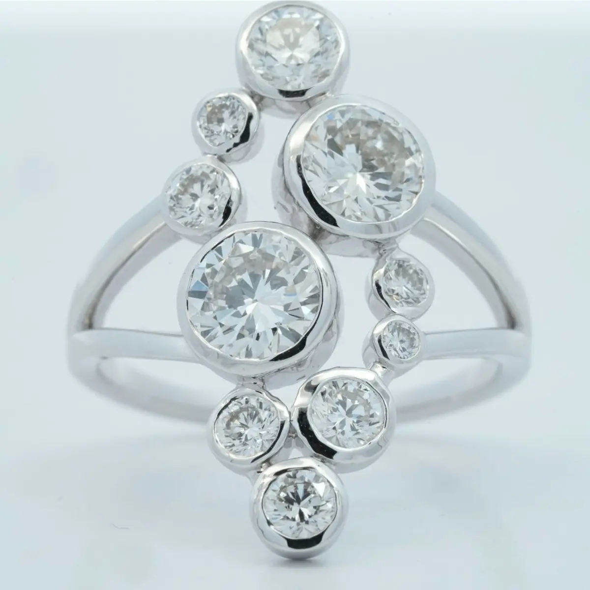 Bezel Setting Round Diamond Ring 