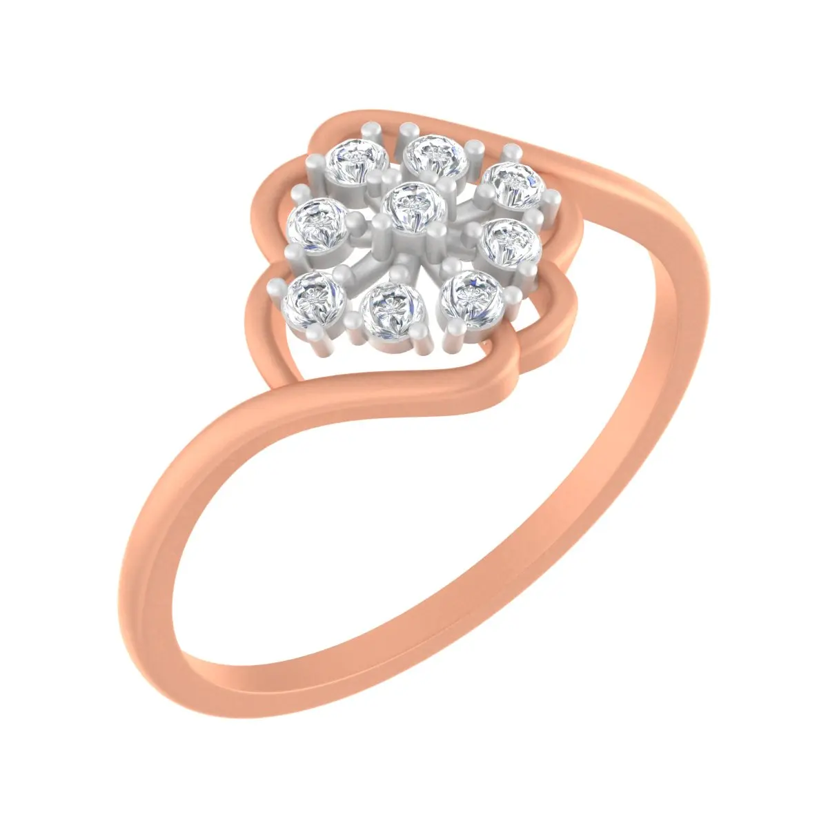Round Diamond Ladies Ring 