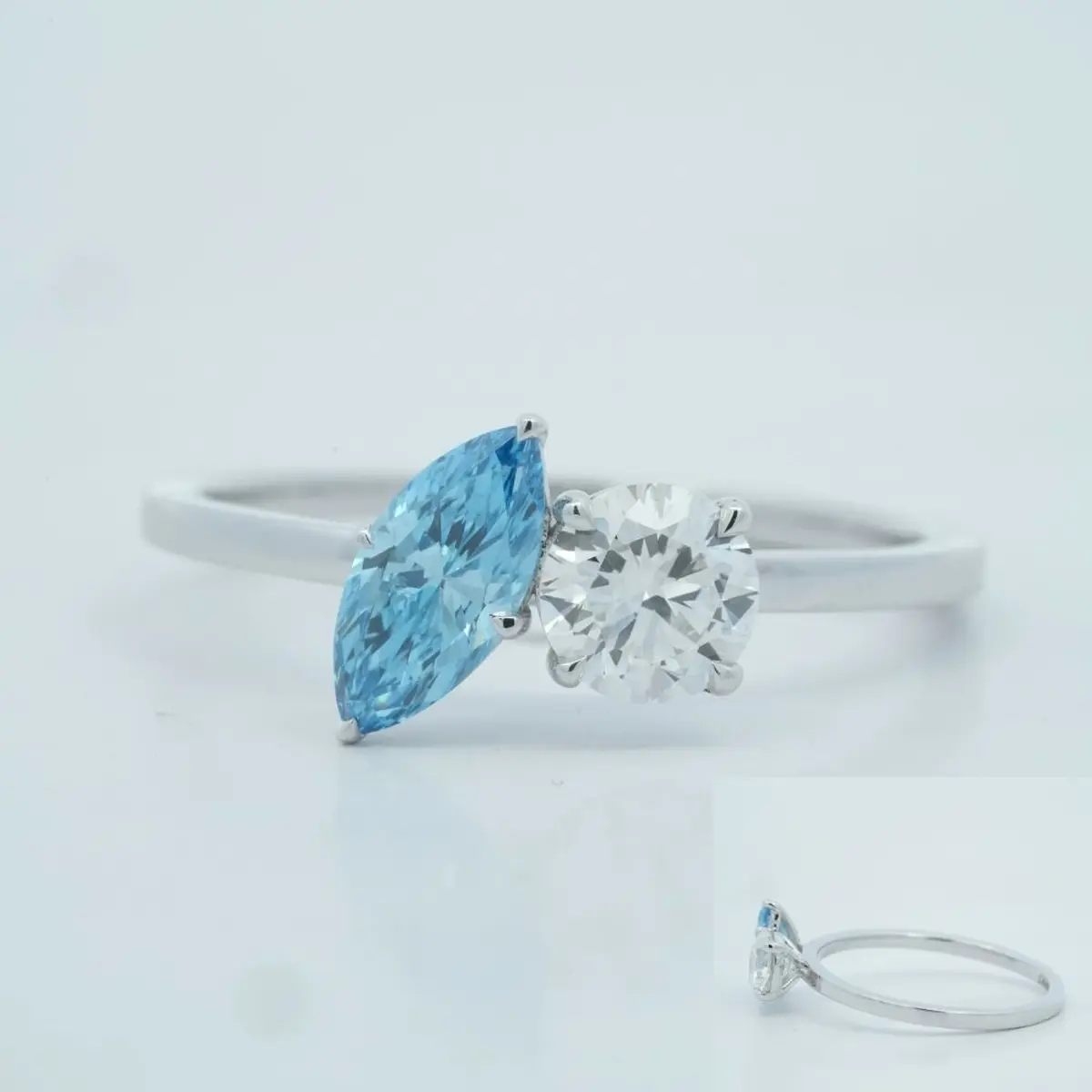 Pear & Round Diamond Fashion Band 
