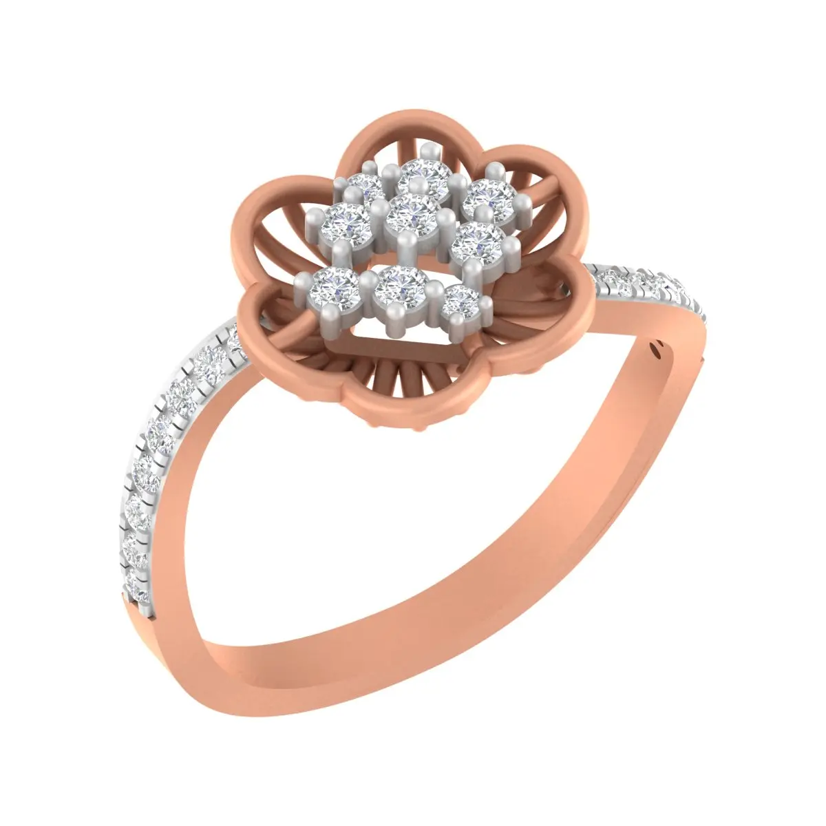 Round Diamond Ladies Ring 