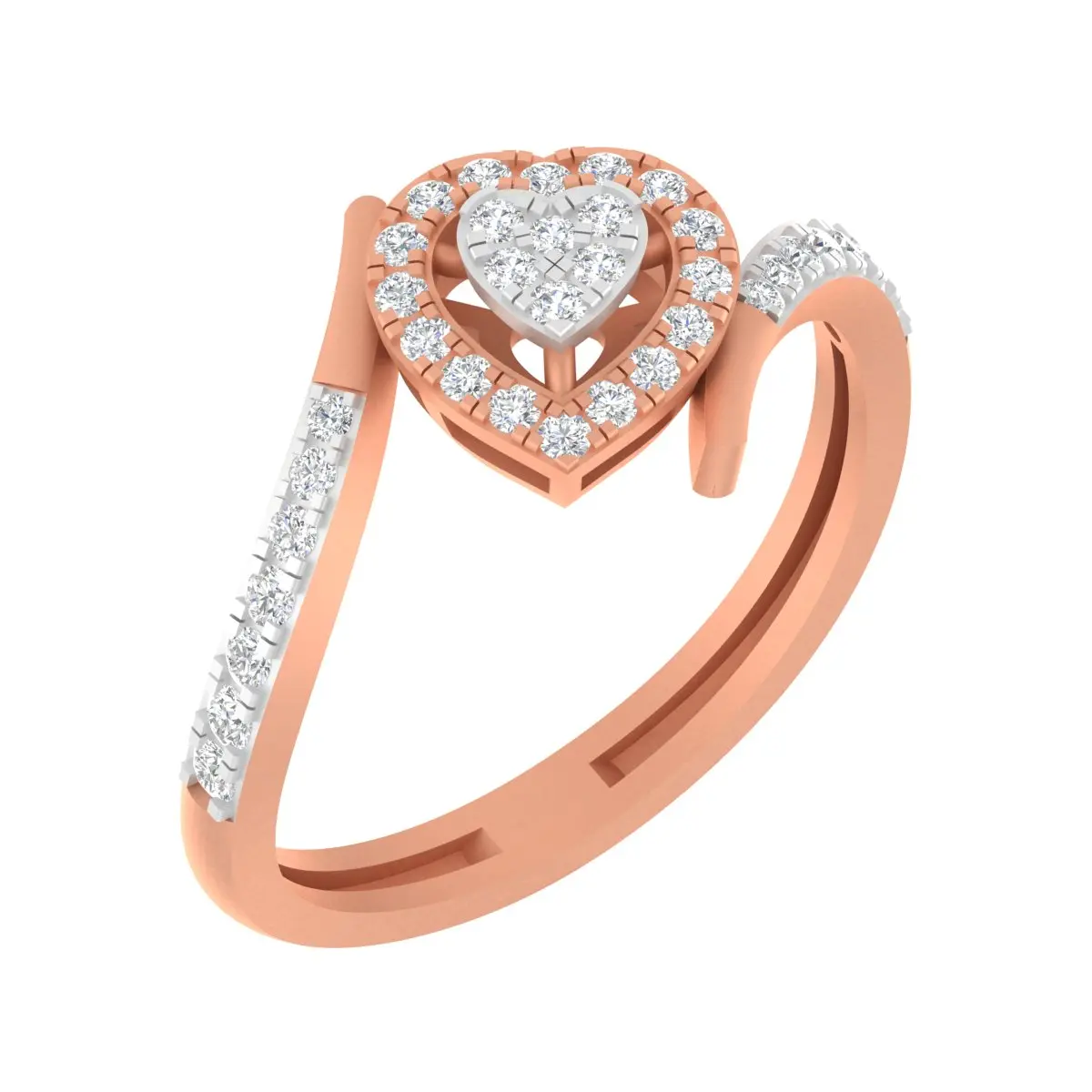 Round Diamond Ladies Ring 