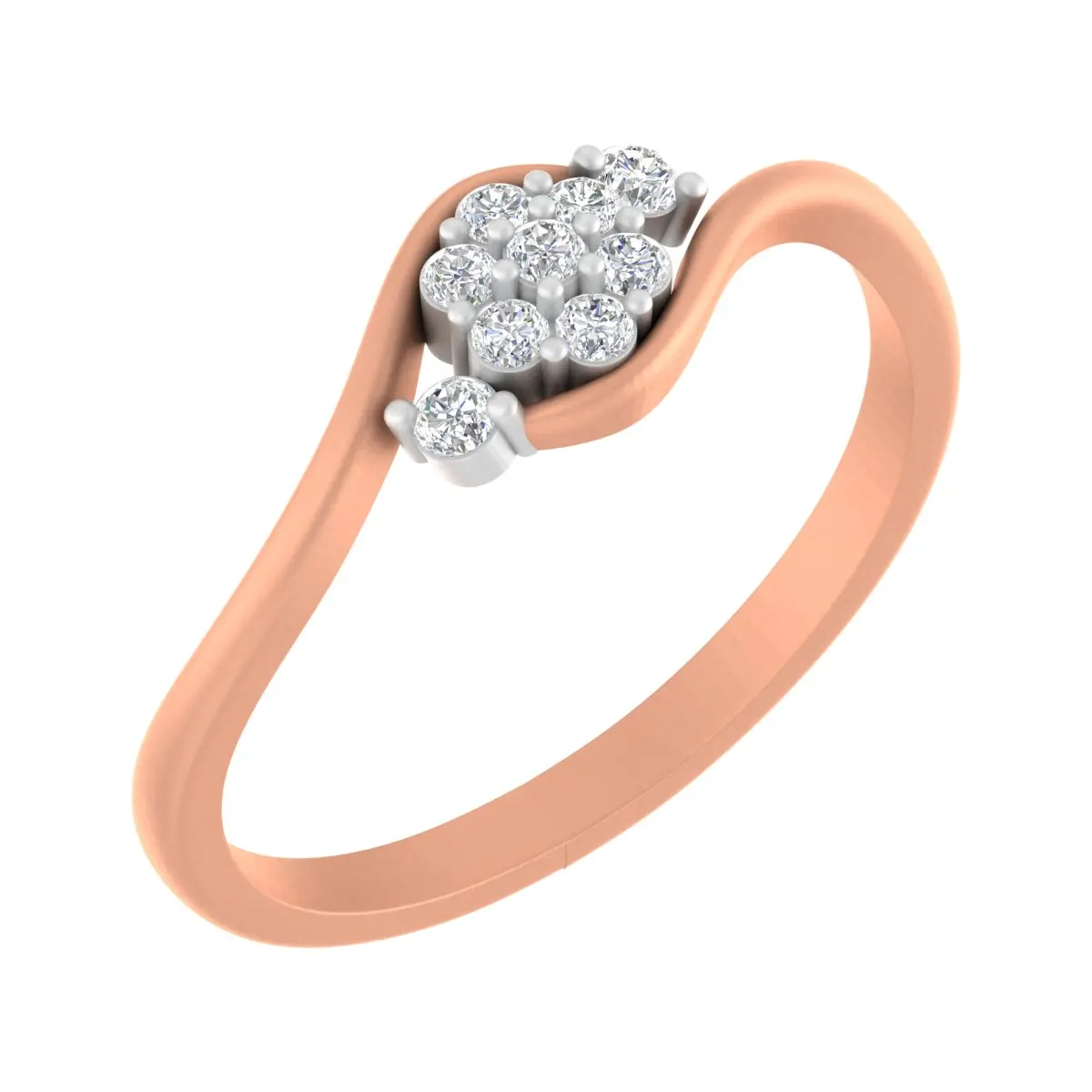 Round Diamond Ladies Ring 