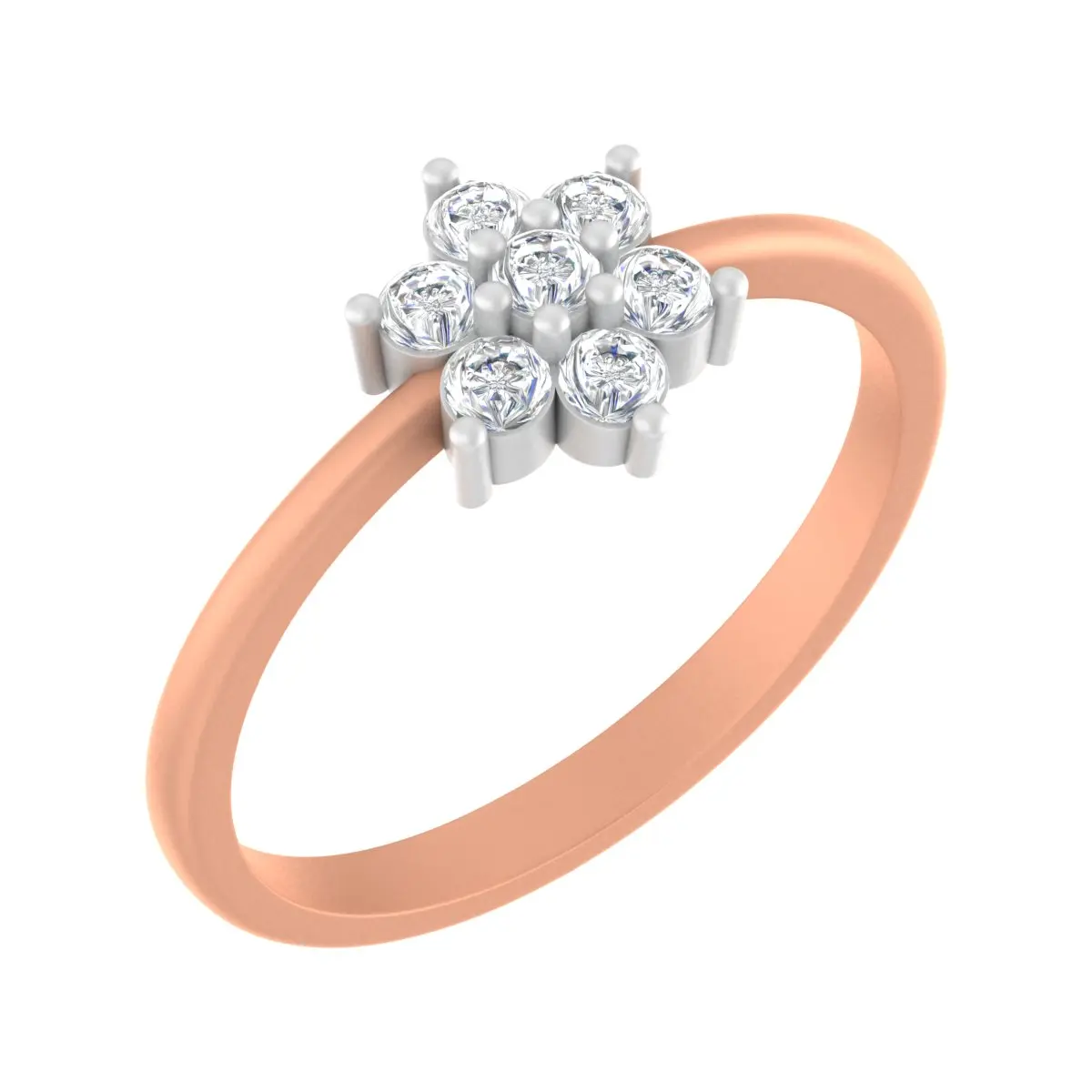 Round Diamond Ladies Ring 