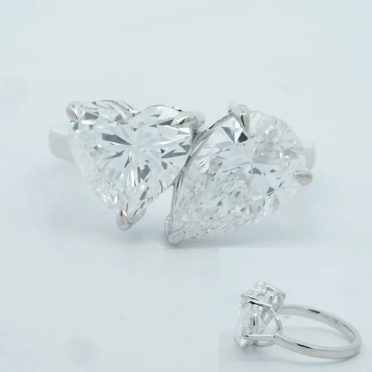 Heart & Pear Diamond Fashion Ring 