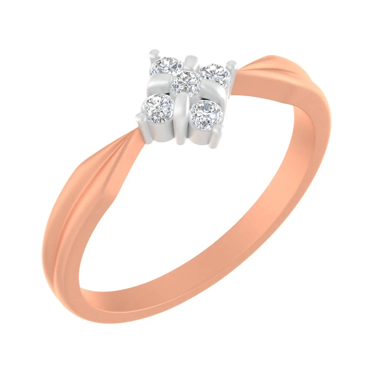 Round Diamond Ladies Ring 
