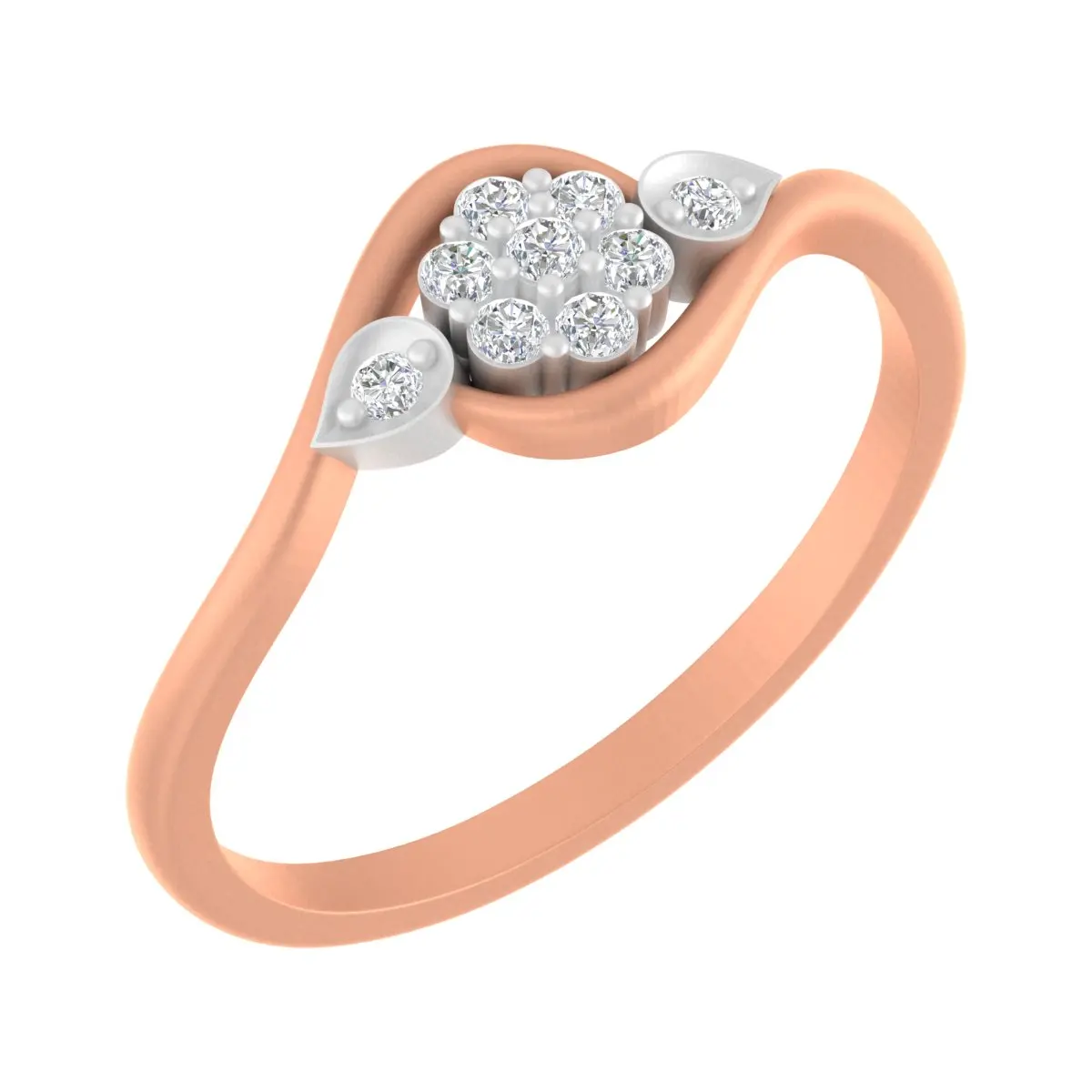 Round Diamond Ladies Ring 