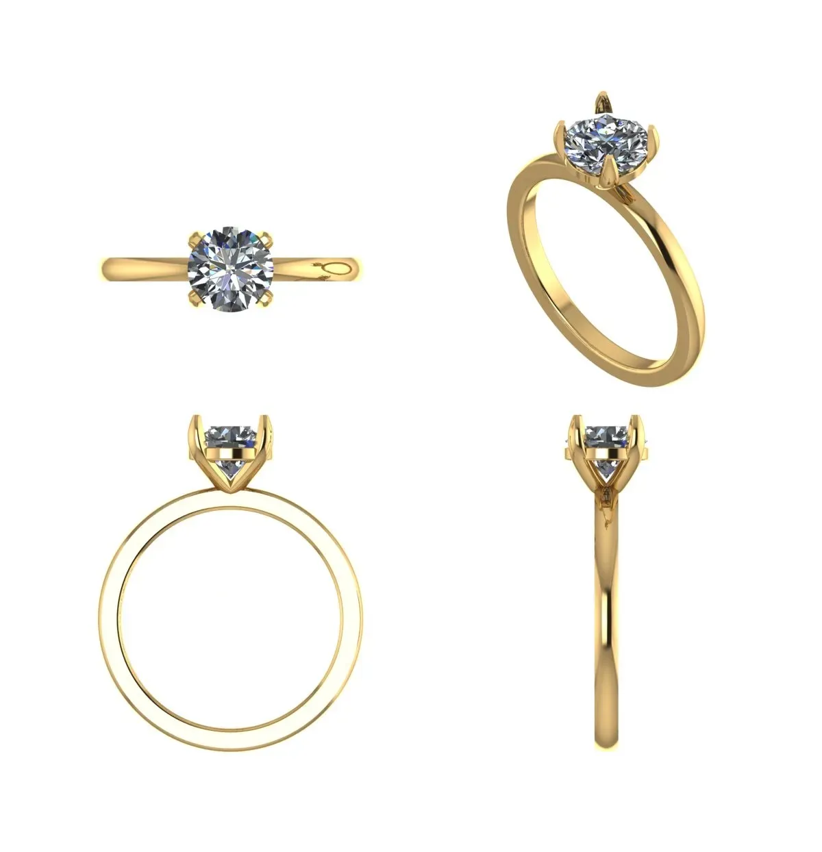 Round Diamond Solitaire RIng 