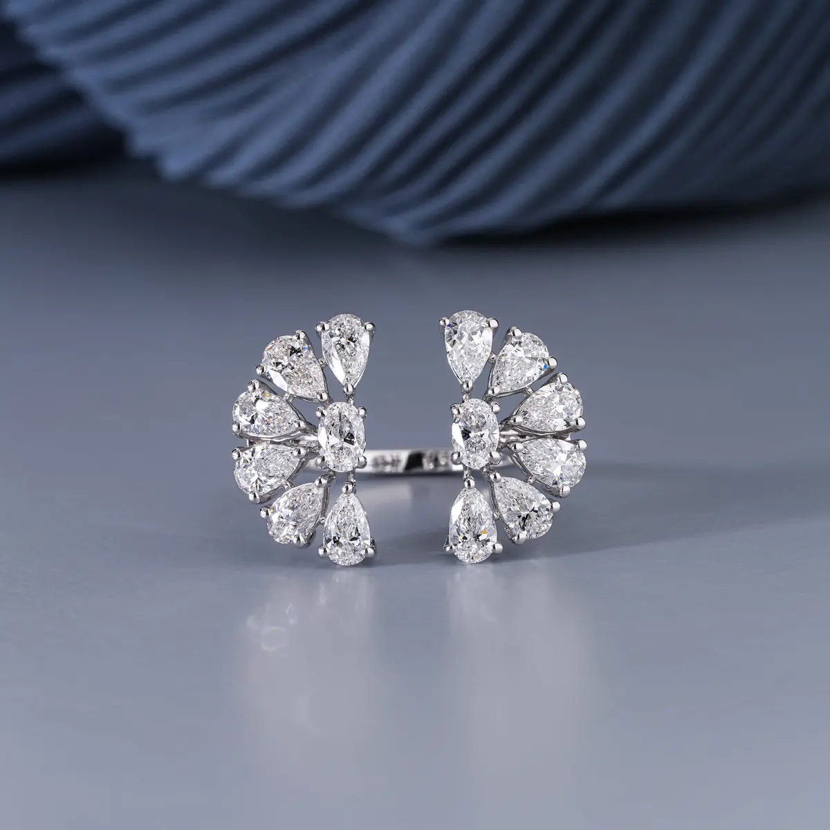 Pear & Oval Diamond Fashion Ring 