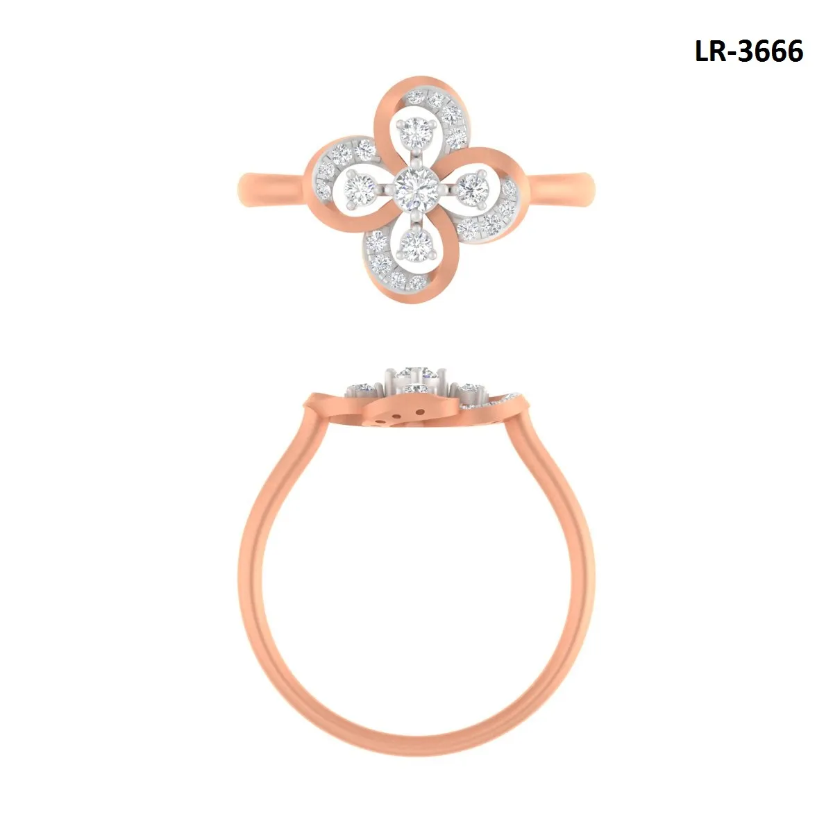 Round Diamond Ladies Ring 