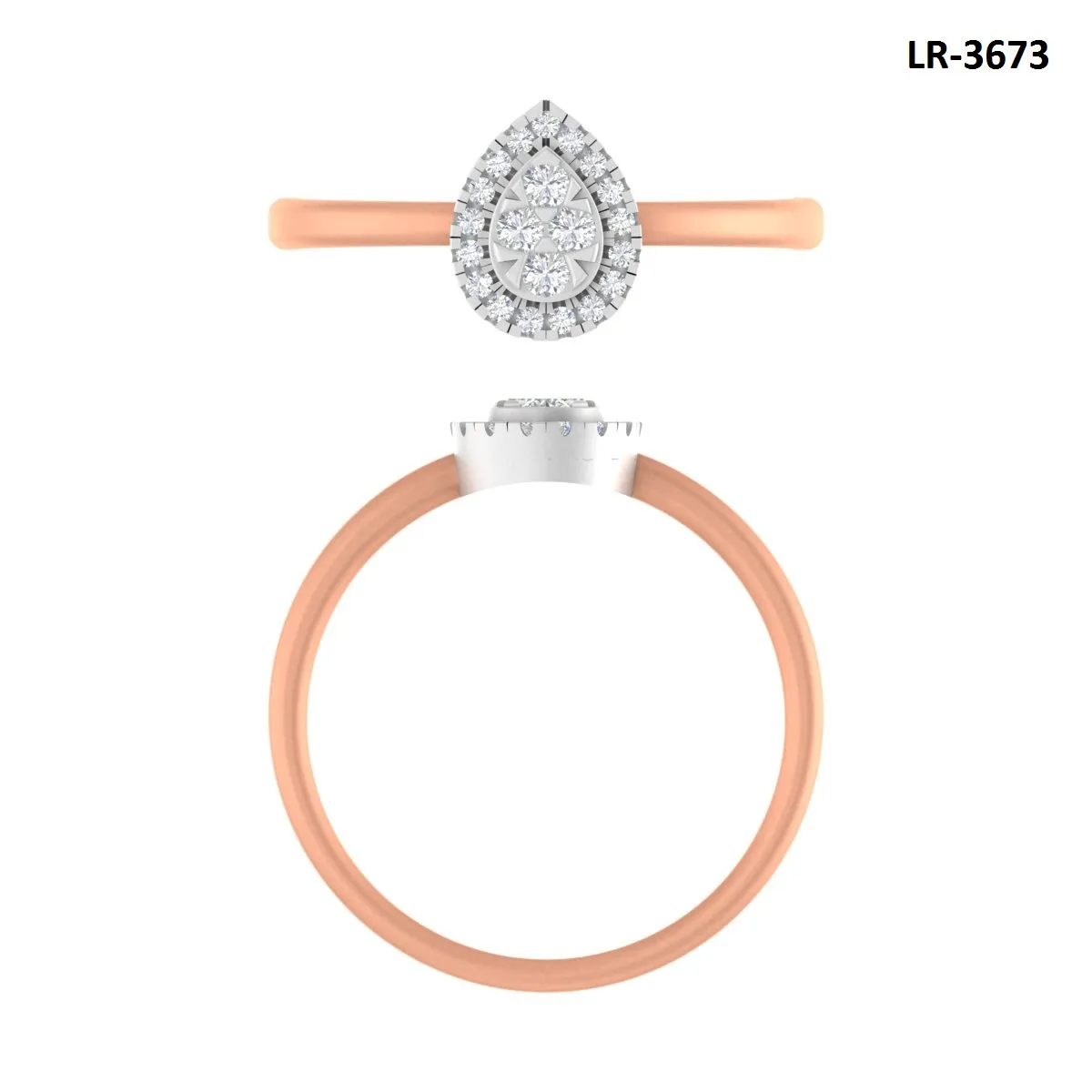 Round Diamond Ladies Ring 