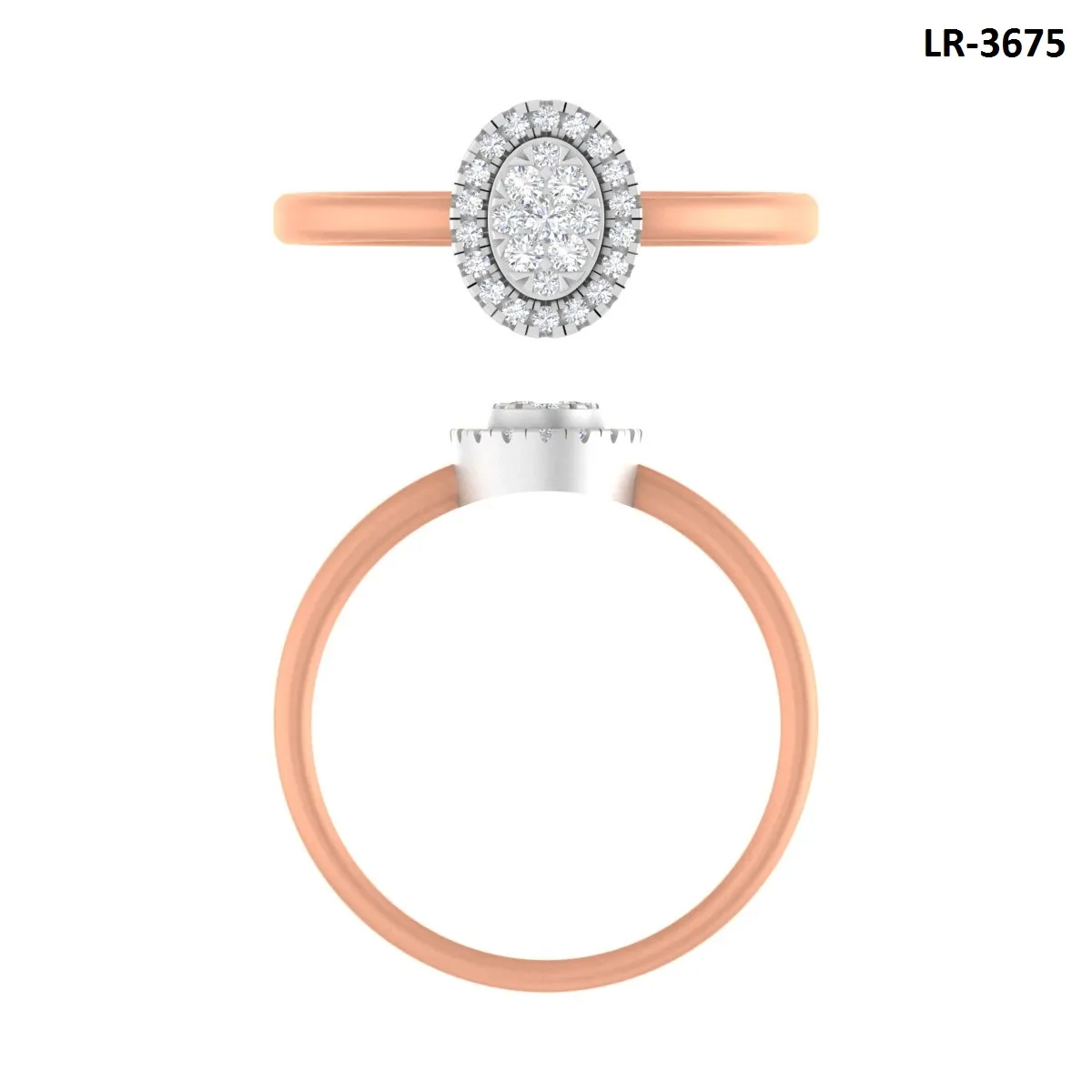 Round Diamond Ladies Ring  