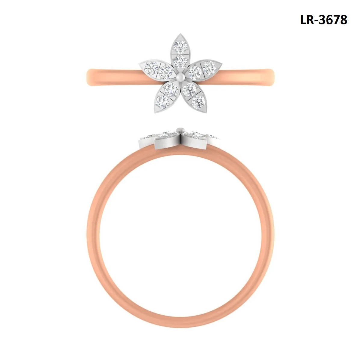 Round Diamond Ladies Ring 