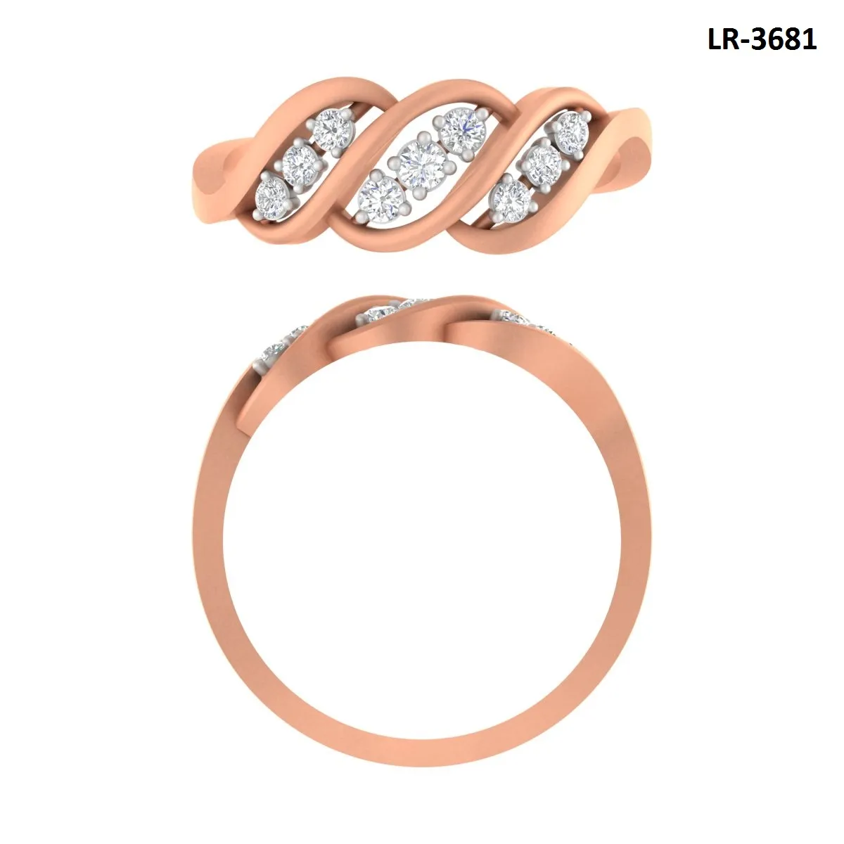 Round Diamond Ladies Ring 