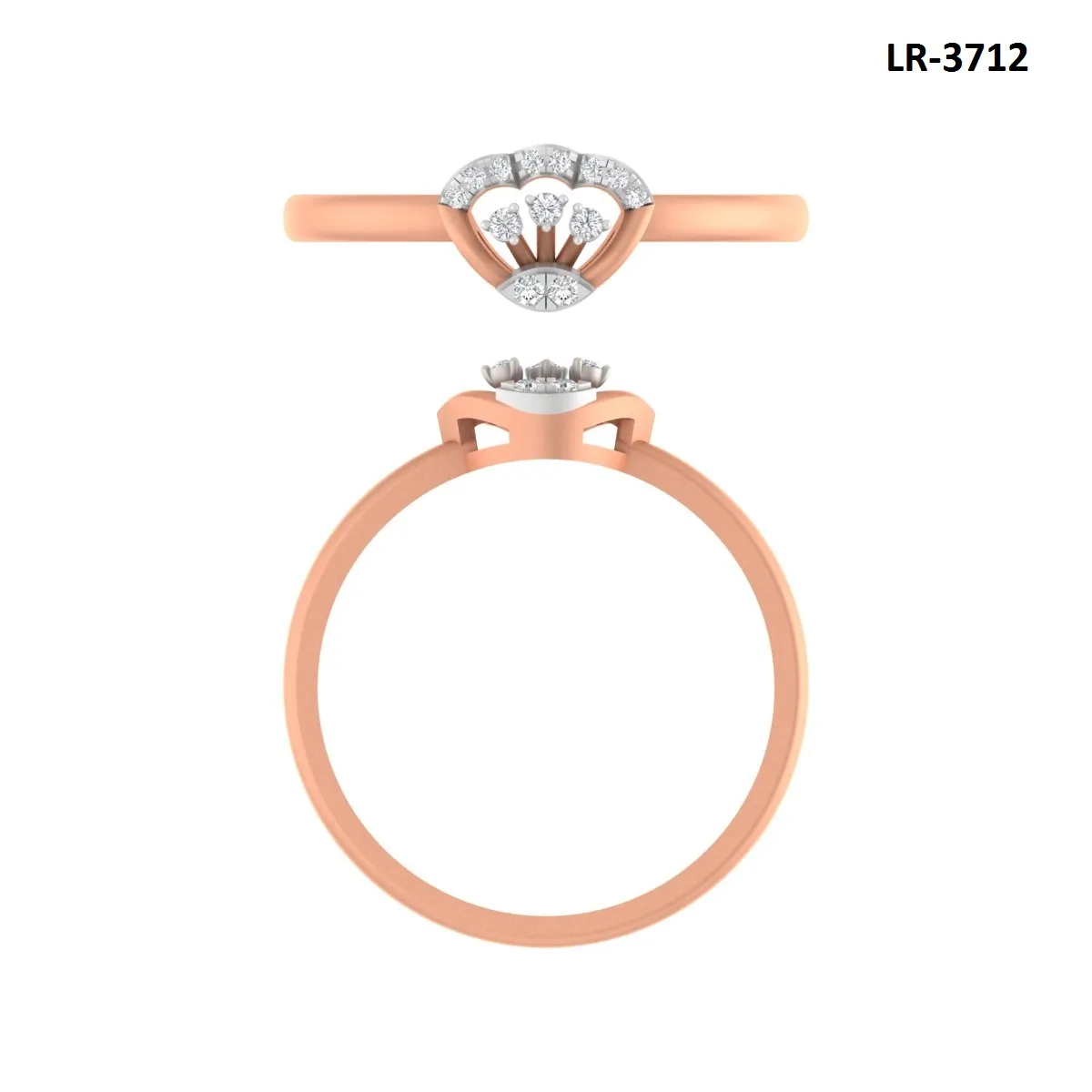 Round Diamond Ladies Ring 