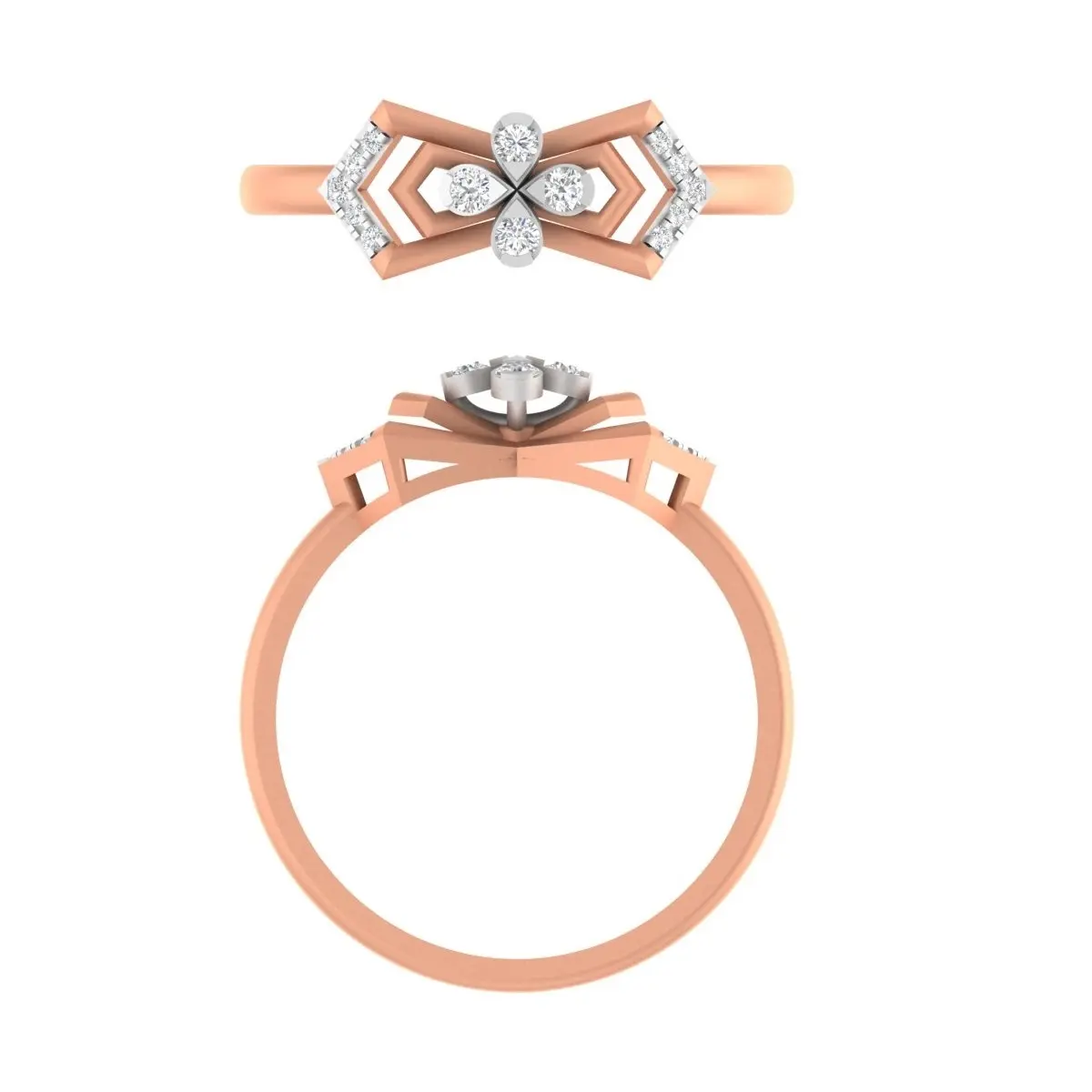 Round Diamond Ladies Ring