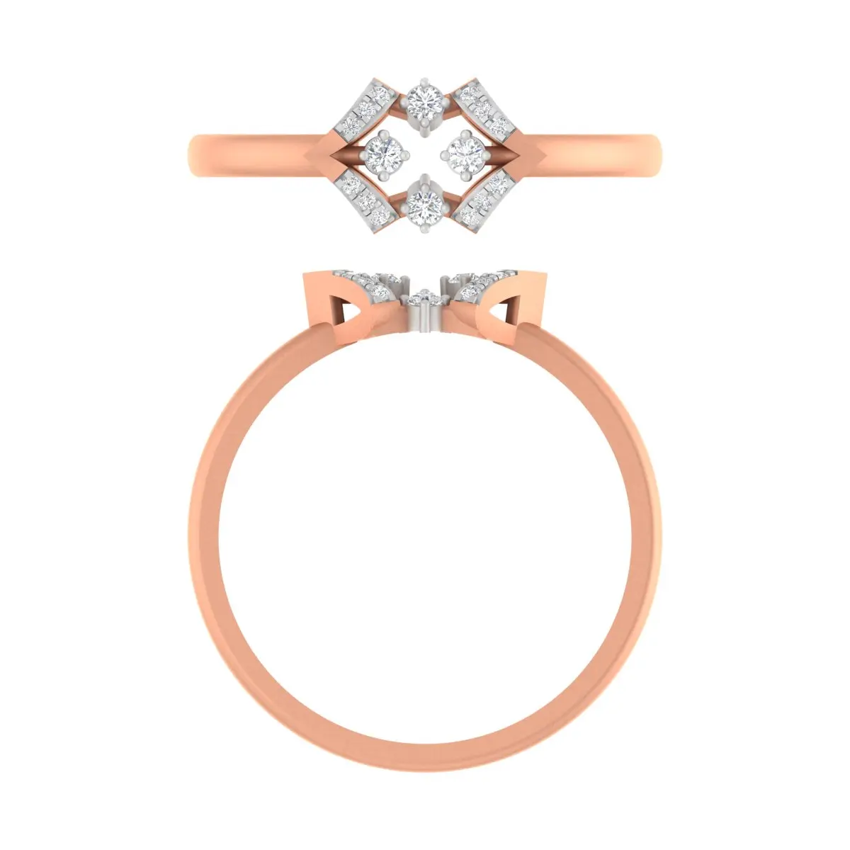 Round Diamond Ladies Ring 