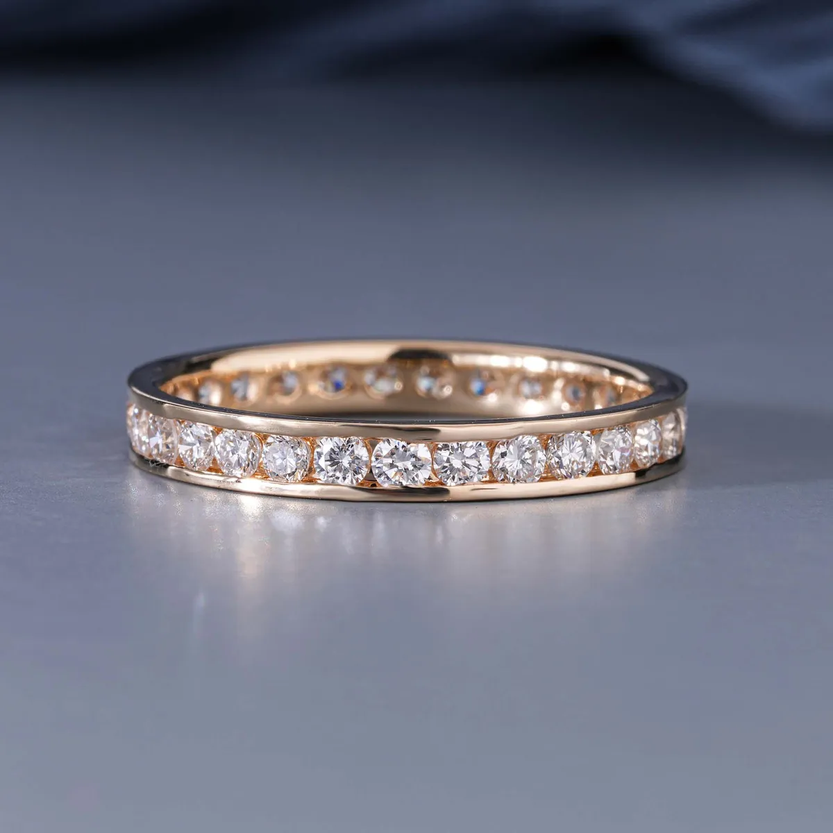 Round Diamond Eternity Band 