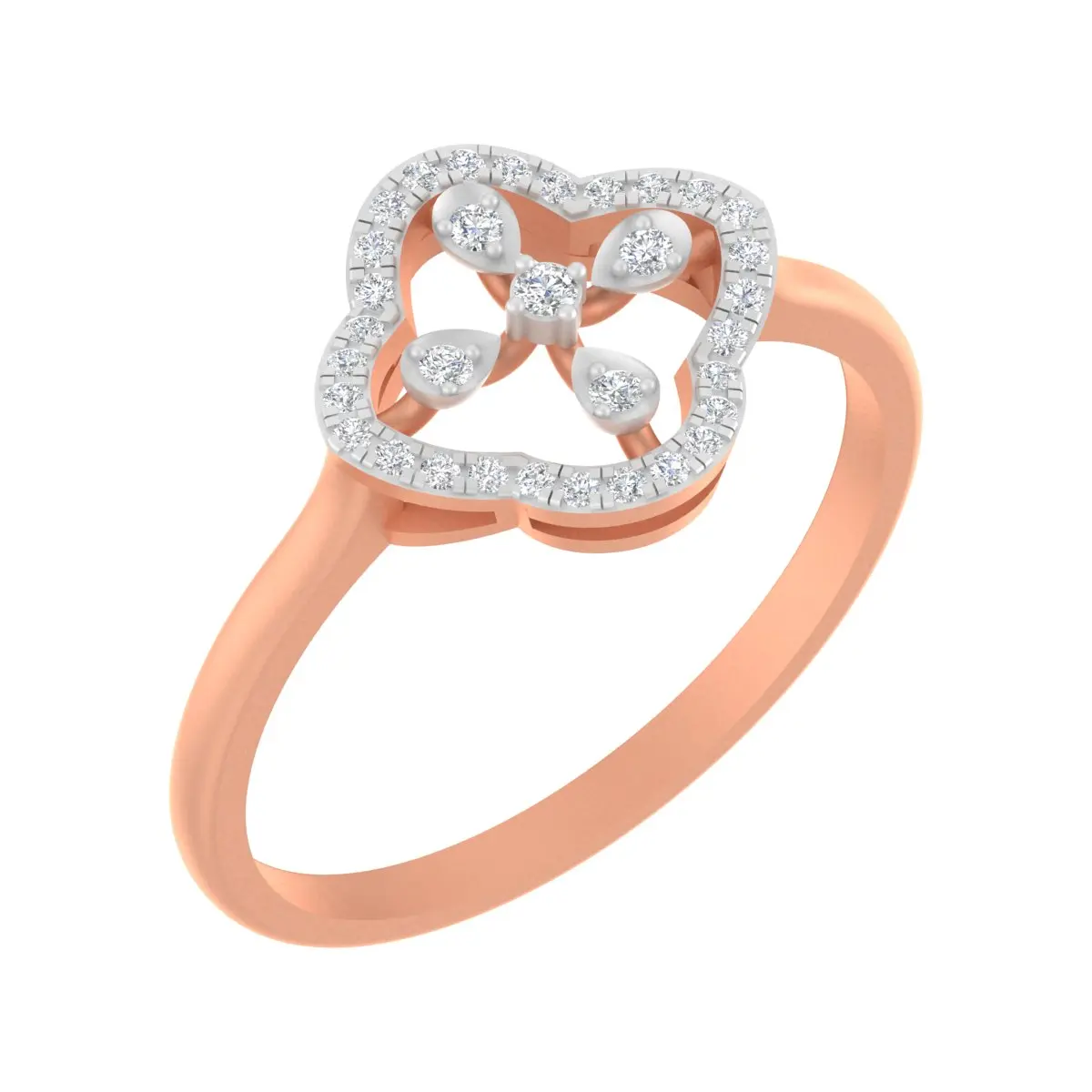Round Diamond Ladies Ring 
