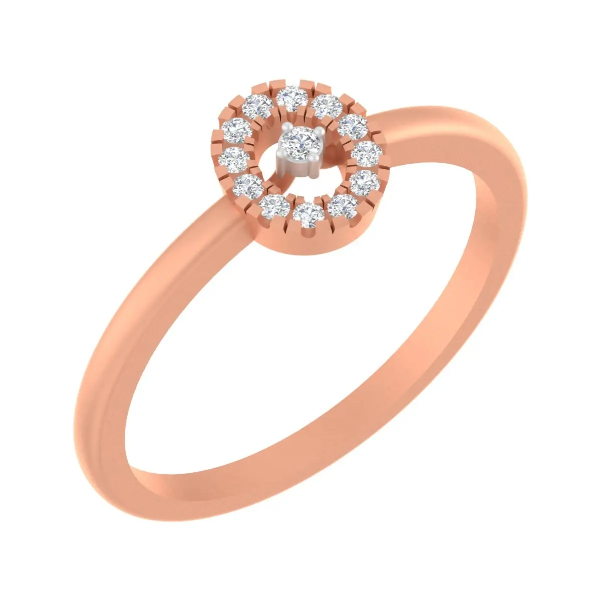 Round Diamond Ladies Ring 