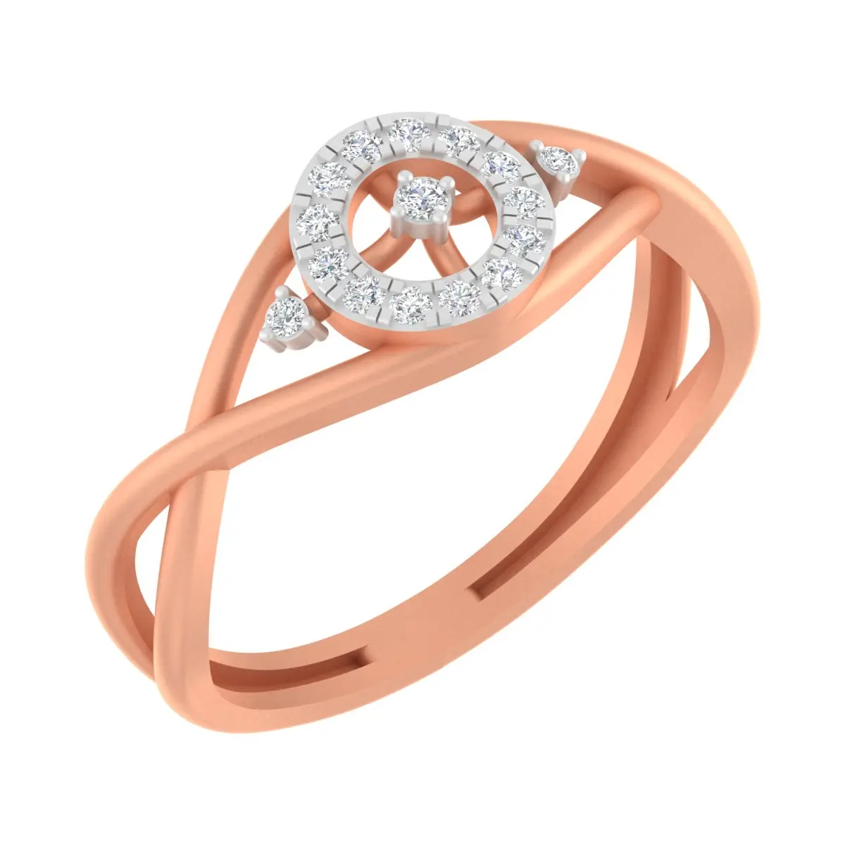 Round Diamond Ladies Ring 
