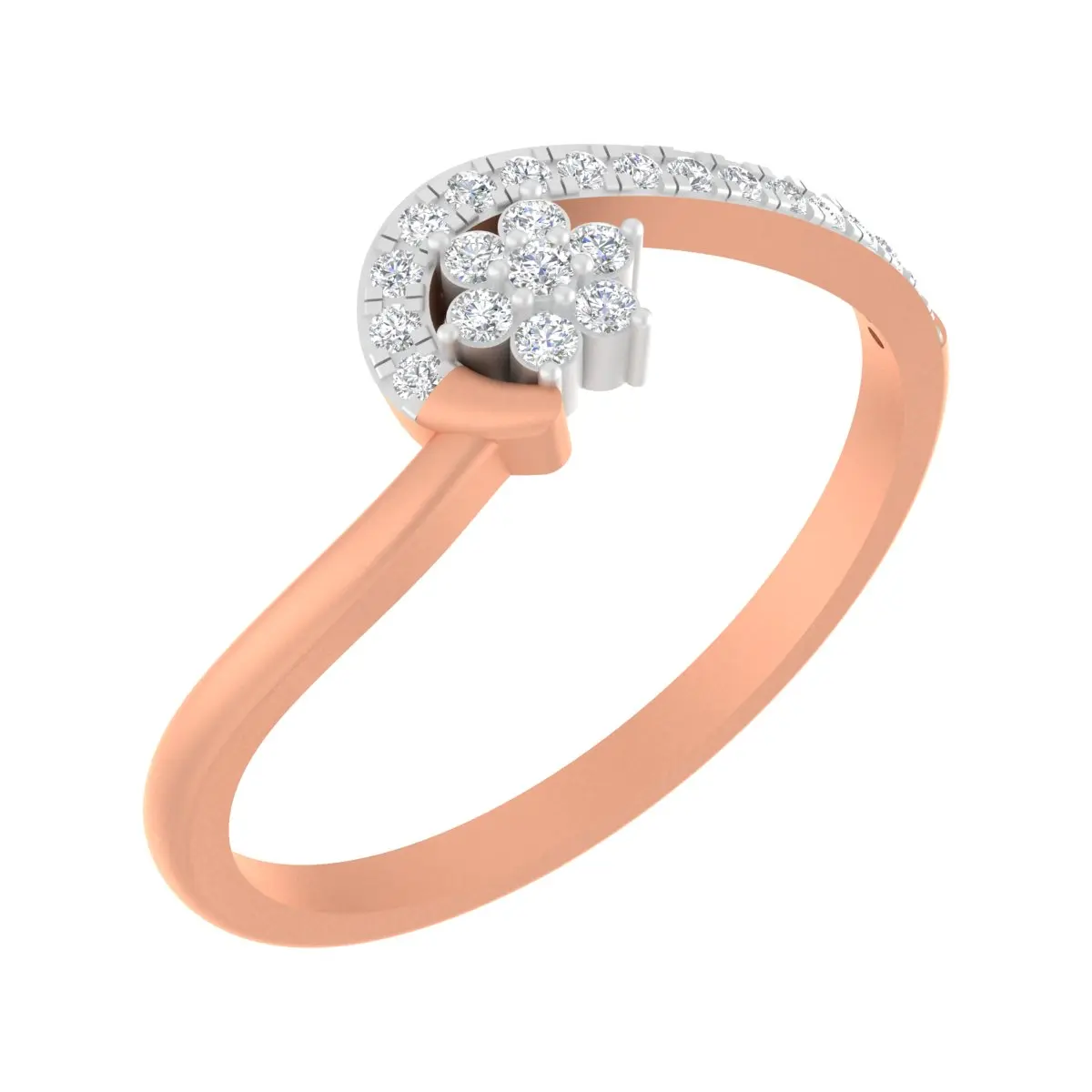 Round Diamond Ladies Ring 