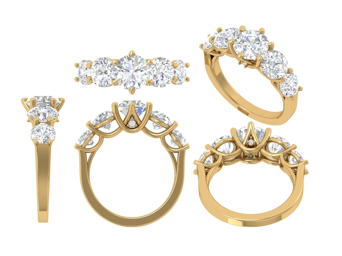 Round Diamond Engagement  Ring 