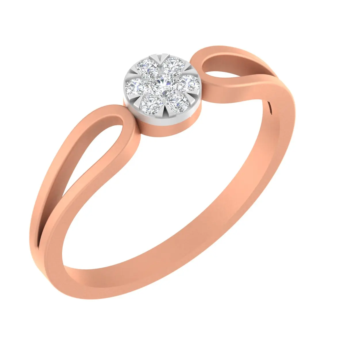 Round Diamond Ladies Ring 