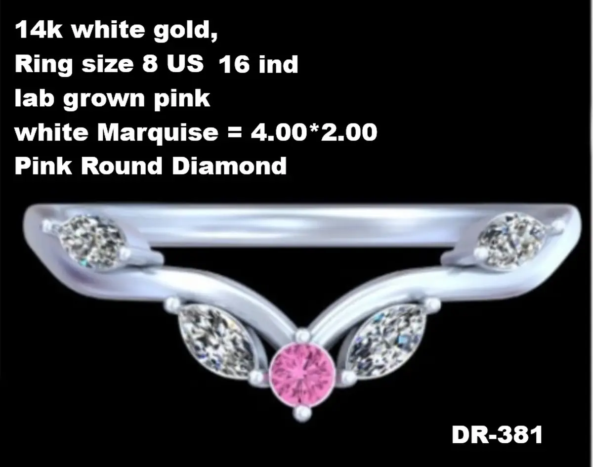 Marquise Diamond & Round Stone Fashion Band 