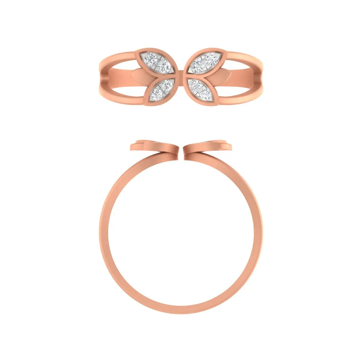 Round Diamond Ladies Ring 