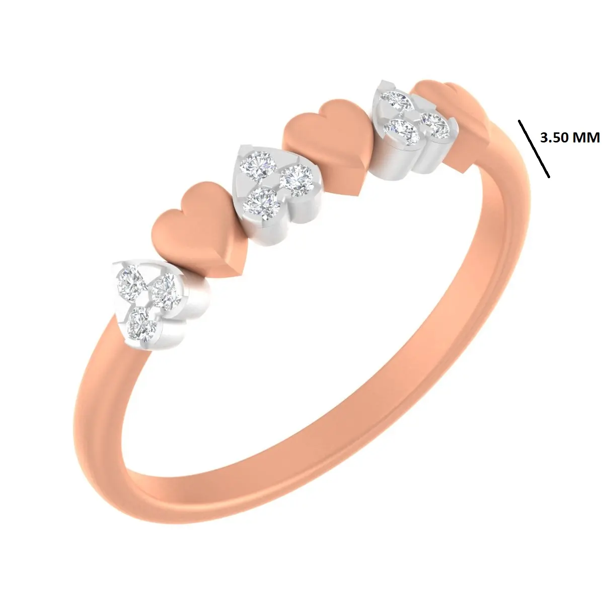 Round Diamond Ladies Ring 