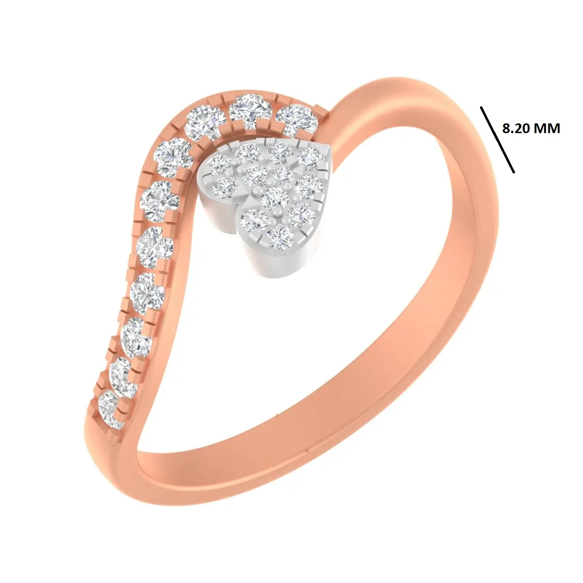 Round Diamond Ladies Ring 