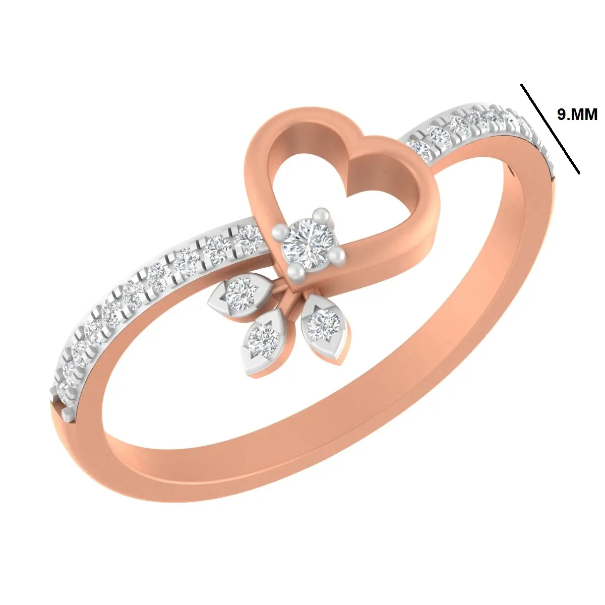 Round Diamond Ladies Ring 