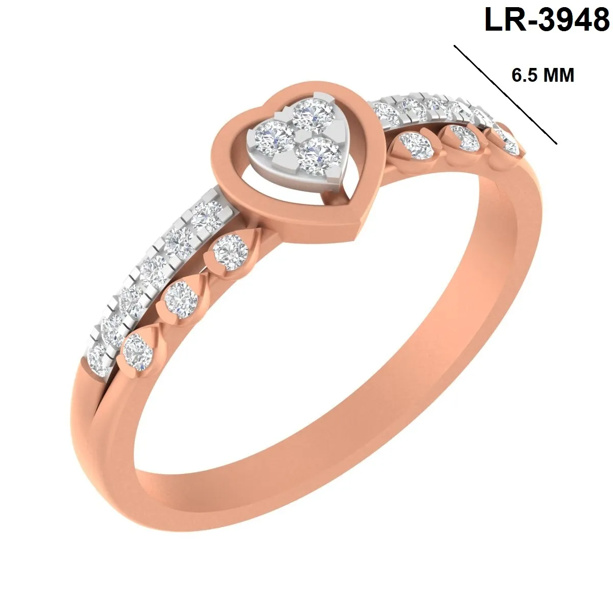 Round Diamond Ladies Ring 
