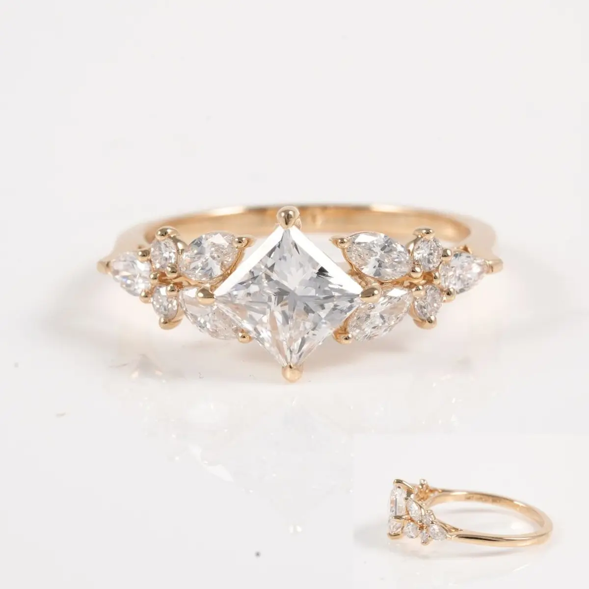 Marquise, Princess, Pear & Round Diamond Engagement Ring 