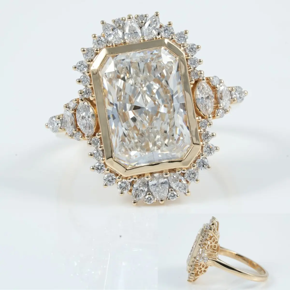 Marquise, Pear, Radiant & Round Diamond Engagement Ring 