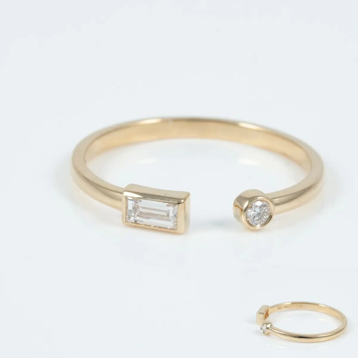 Channel Setting Baguette & Round Diamond Fashion Band 
