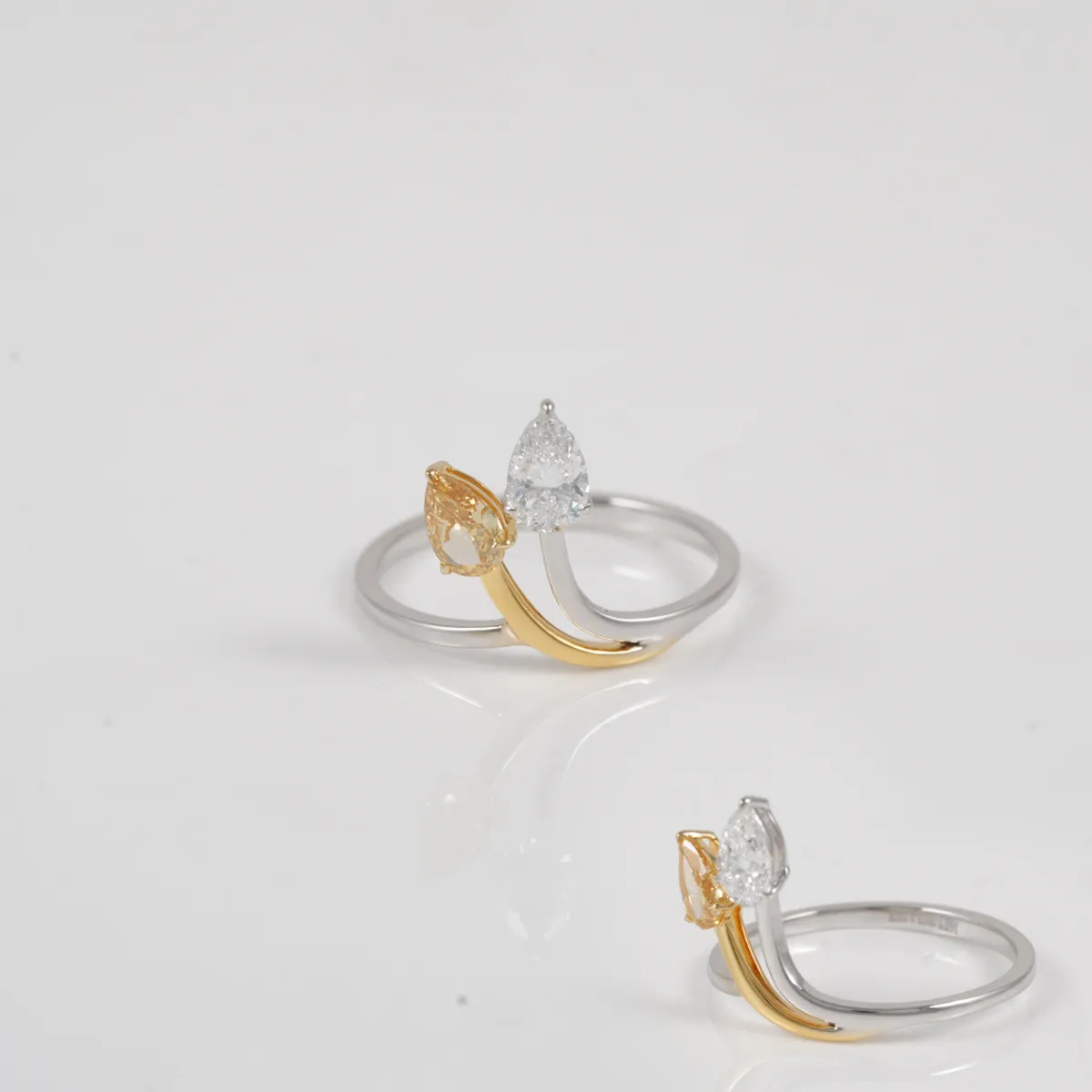 Pear Diamond Fashion Ring 
