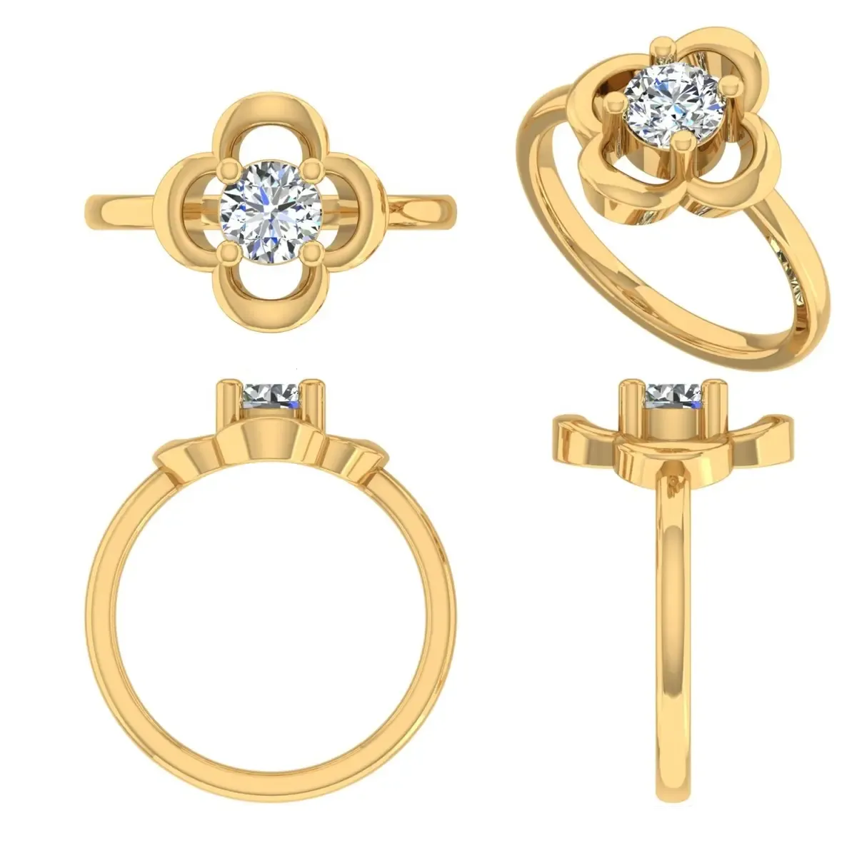 Round Diamond Solitaire Ring 