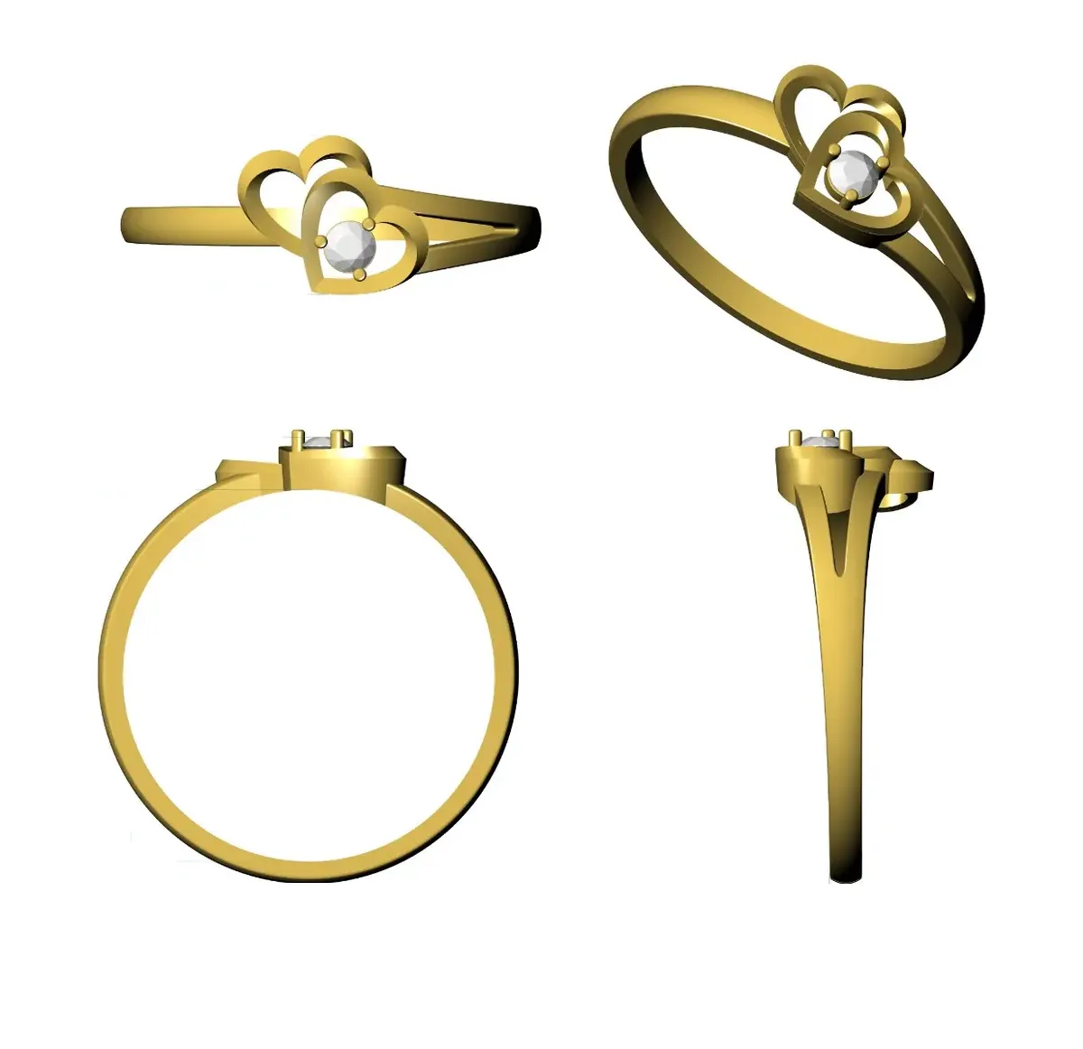 Round Diamond Ring 