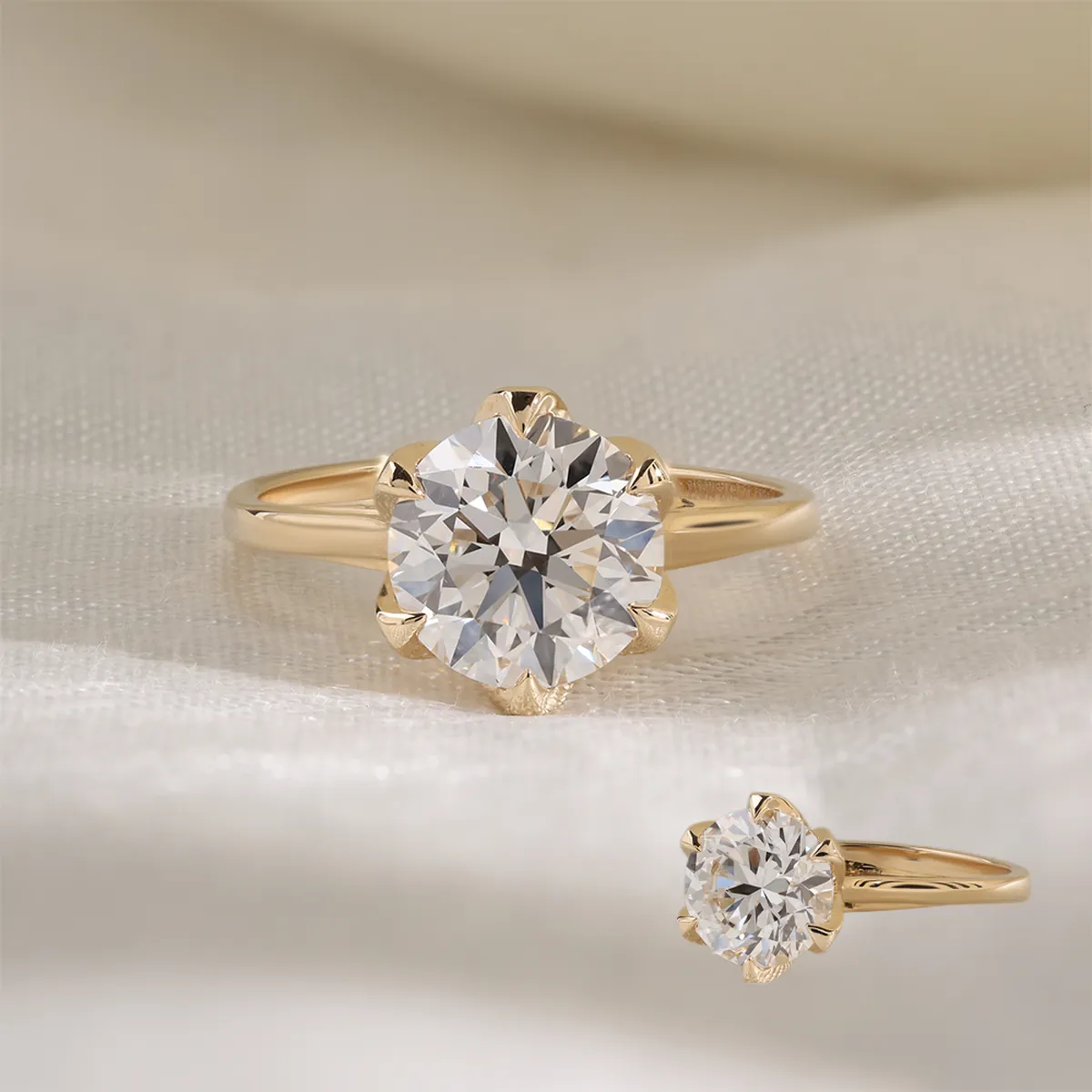 Round Diamond Solitaire Ring 