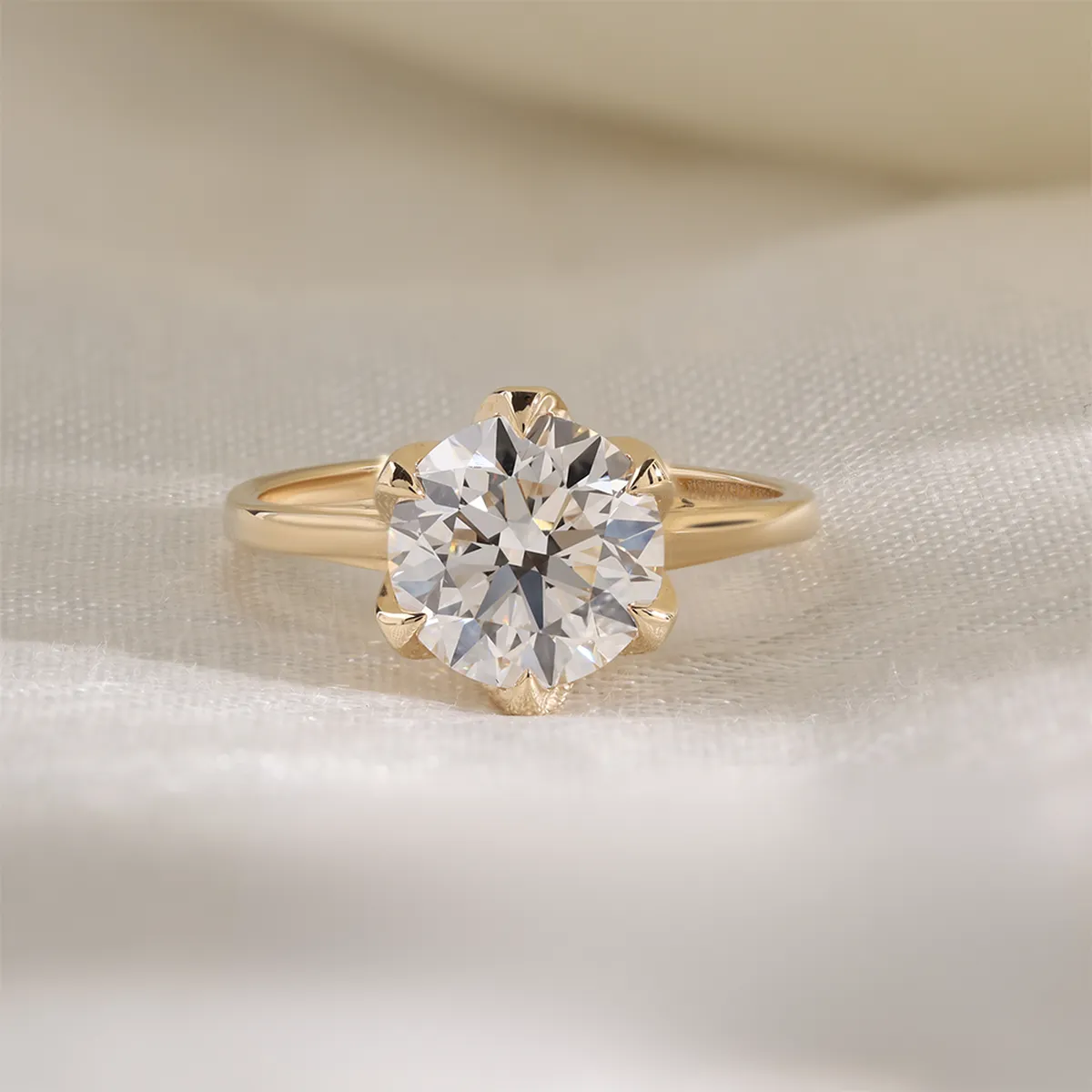 Round Diamond Solitaire Ring 