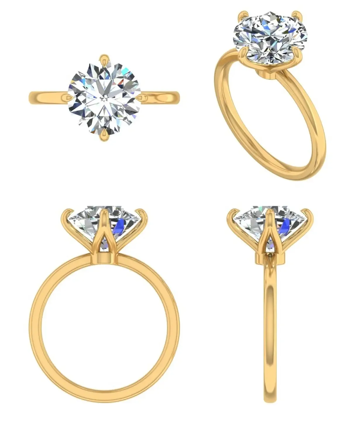 Round Diamond Solitaire Ring 