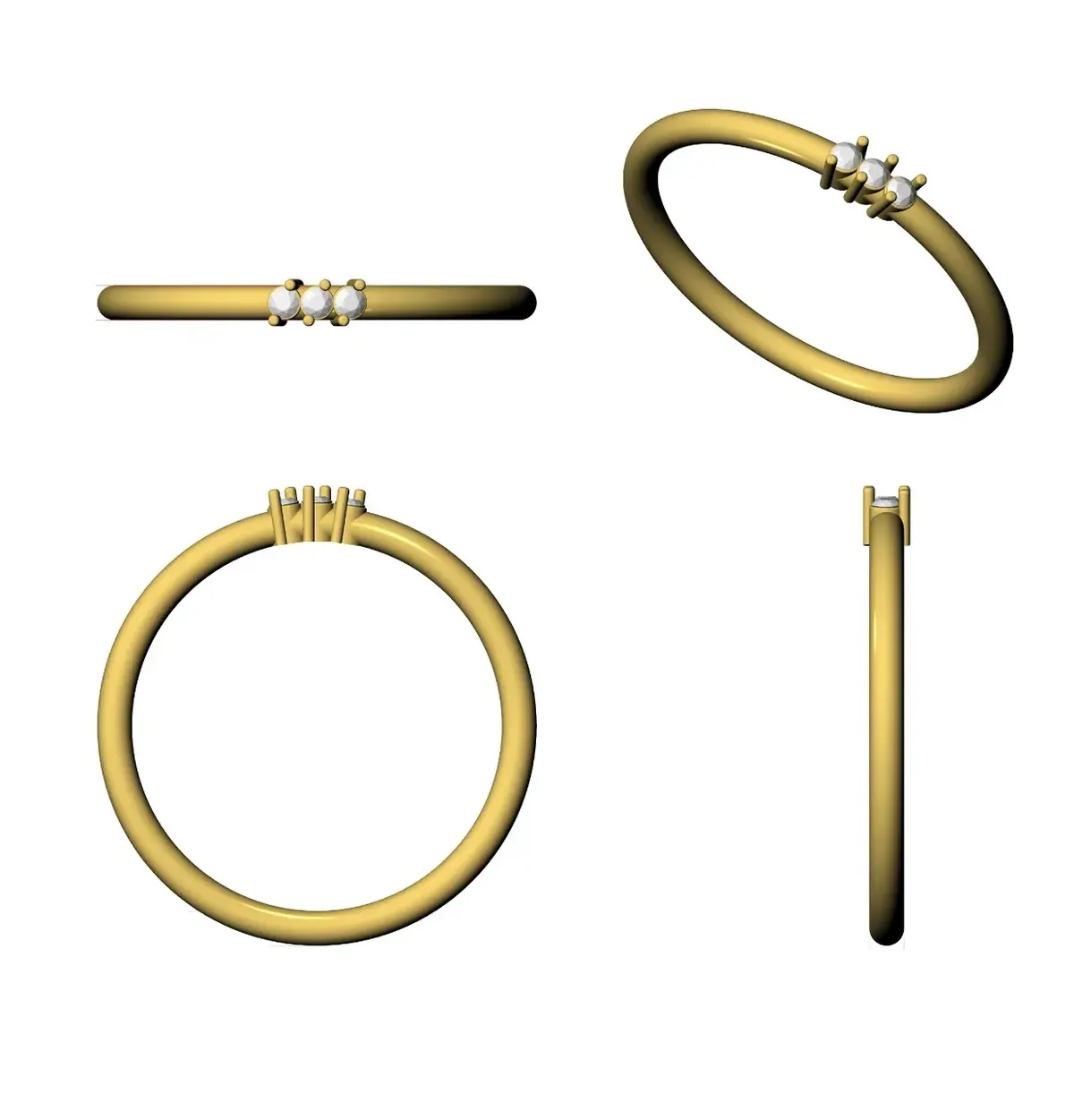 Round Diamond Band 