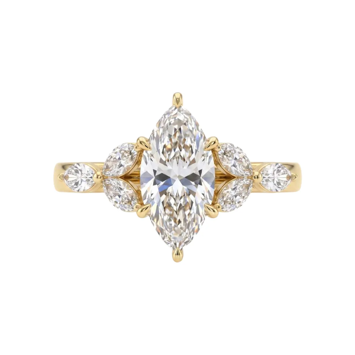 Marquise Diamond Enagagement Ring 