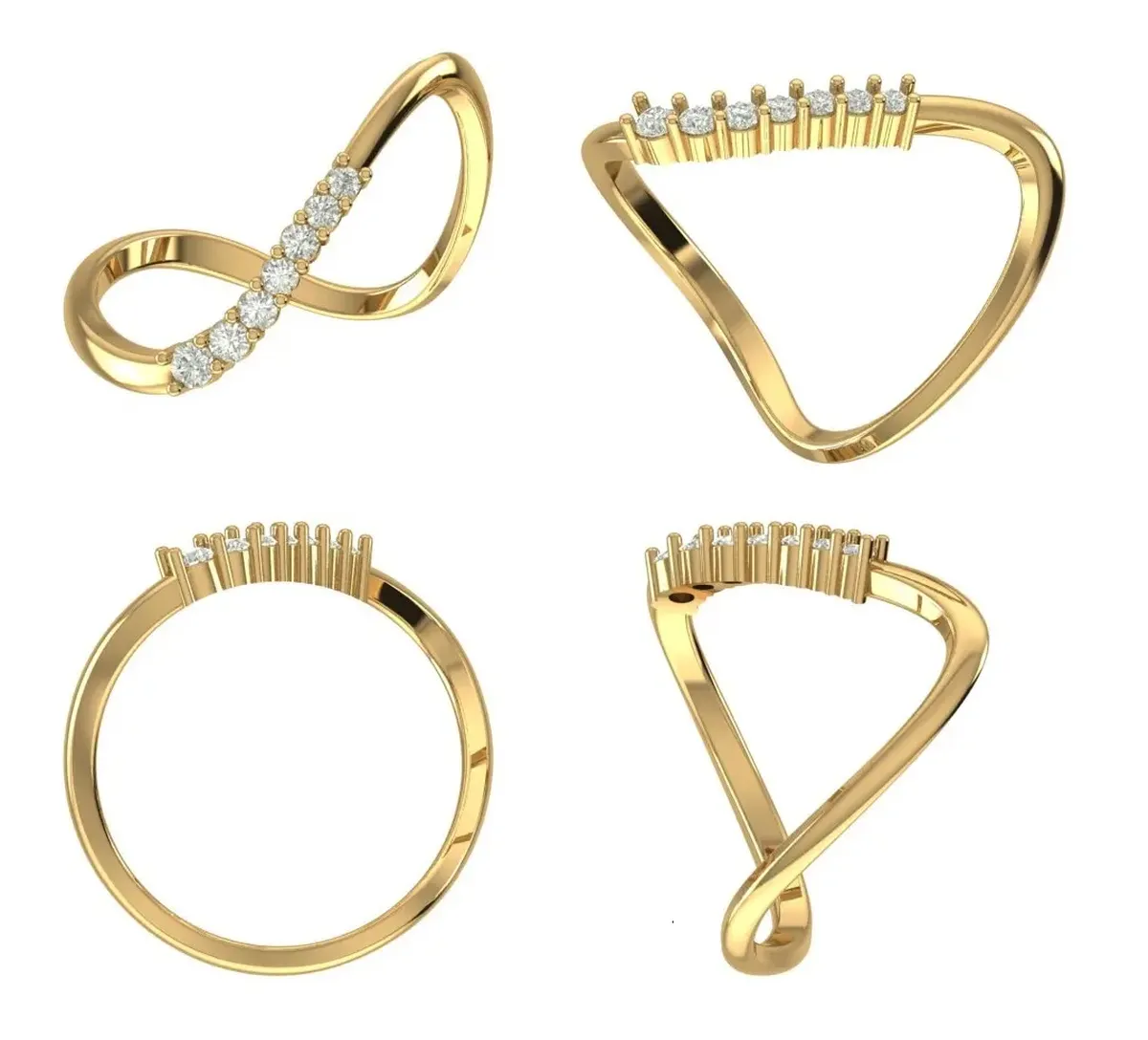 Round Diamond Band 