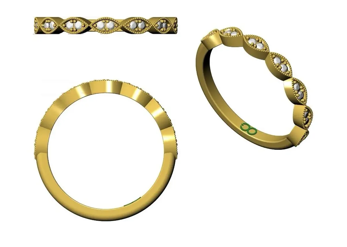 Round Diamond Eternity Band 